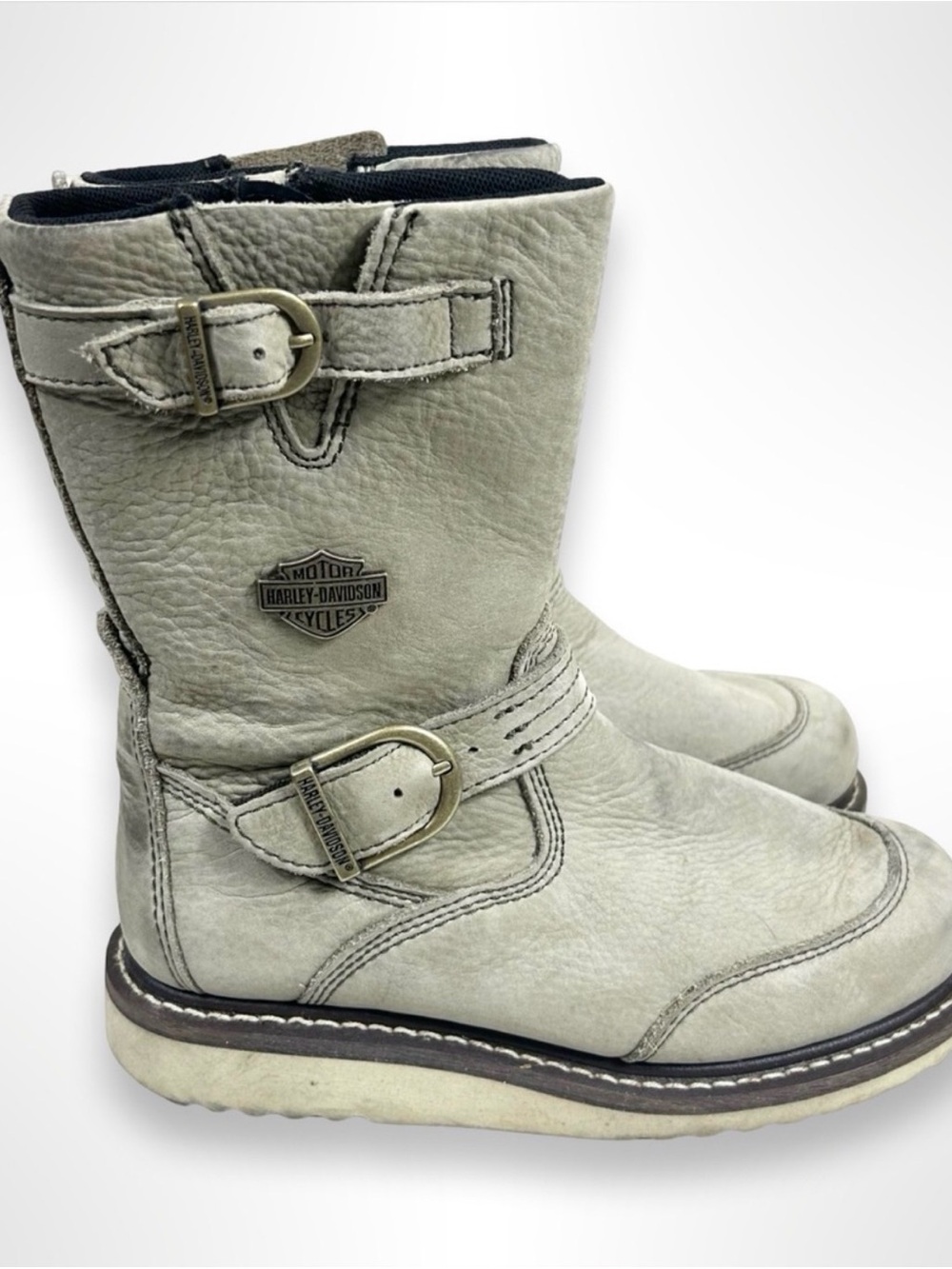 Harley-Davidson® Women's Hanlon 8-Inch Sand Motorcycle Boots D84467